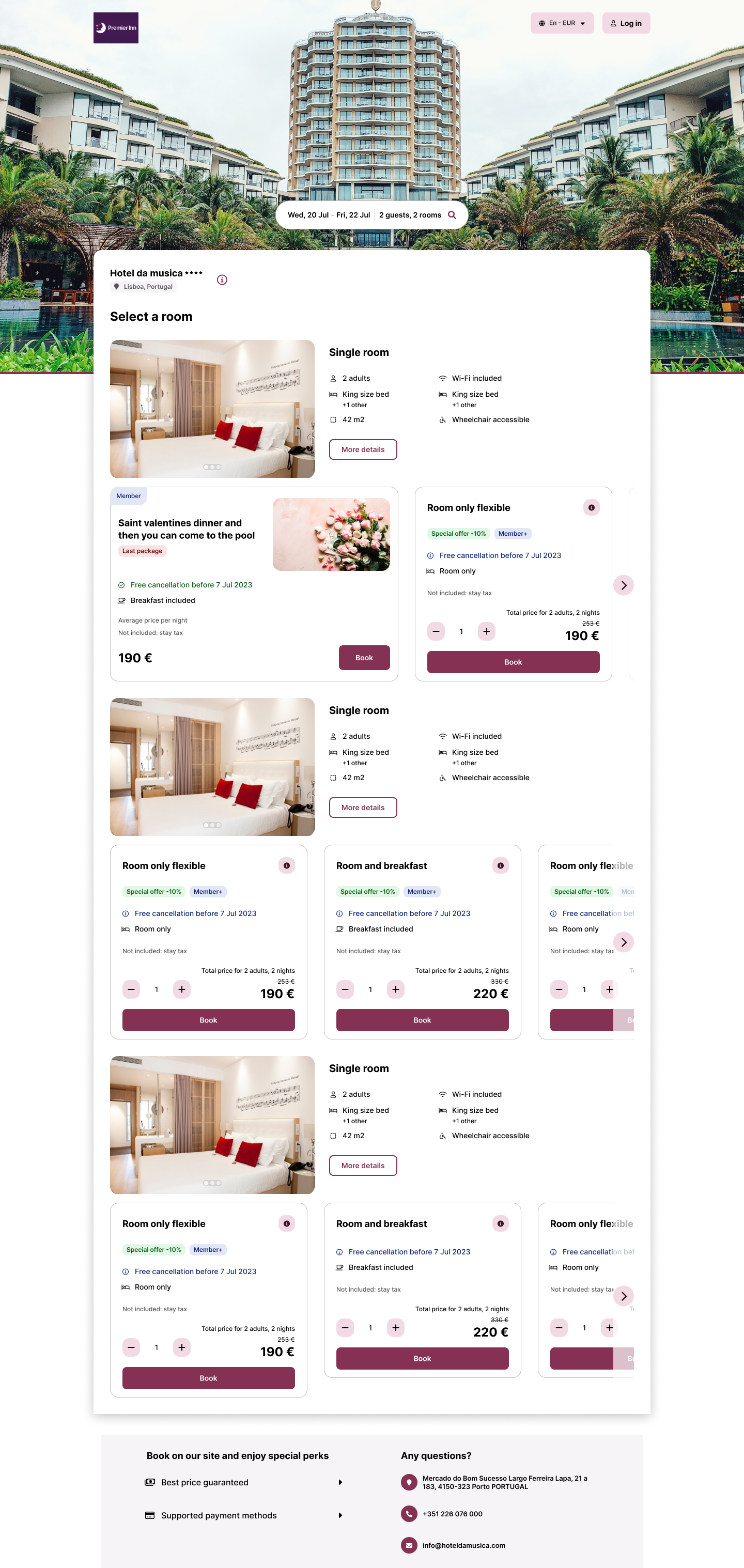 Design process – Version 1 modular layout
